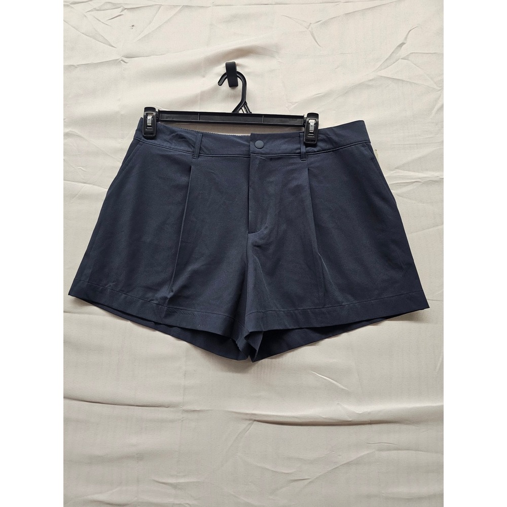 All in Motion Women Navy Blue Woven High Rise Golf Shorts 4" Inseam Size L‎ NWT